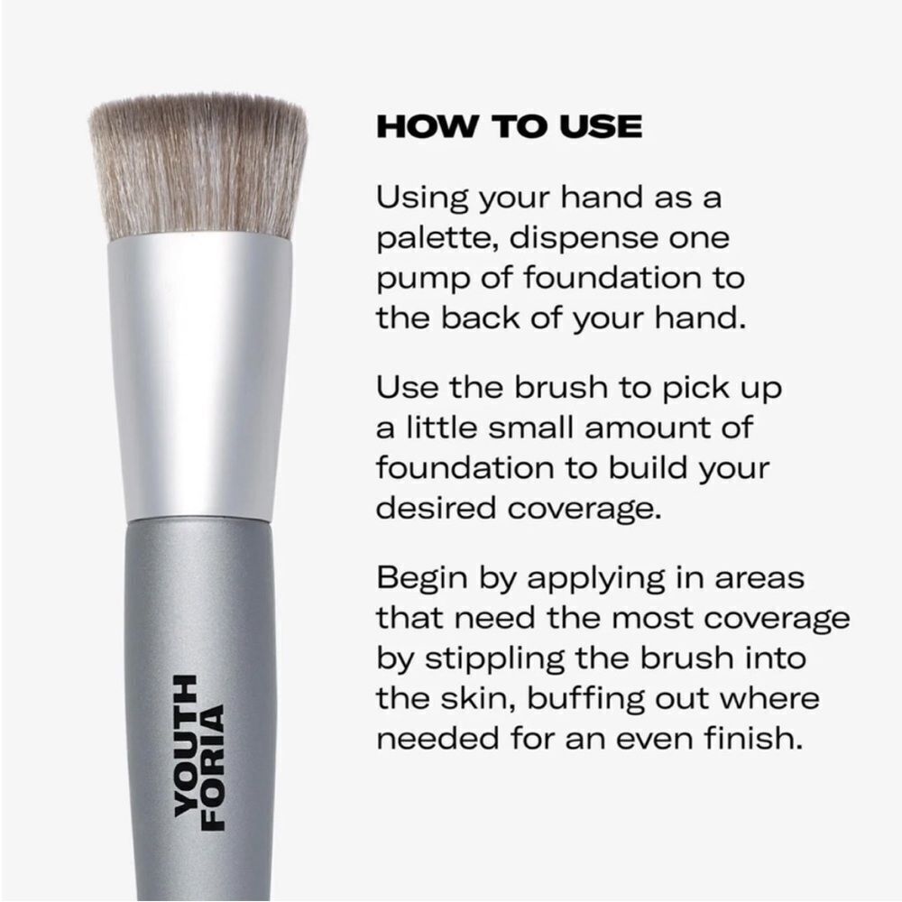 YOUTHFORIA OVAL FOUNDATION BRUSH - Picture 3 of 6